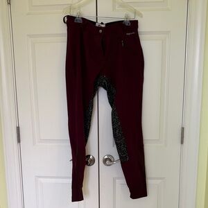 BuckWild Burgundy Riding Breeches